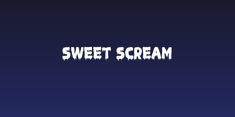 Sweet Scream Social Header