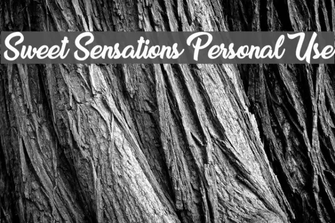 Sweet Sensations Personal Use Font examples