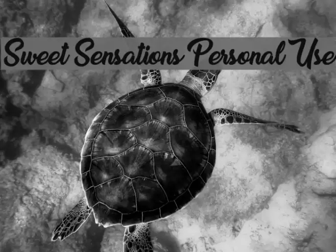 Sweet Sensations Personal Use Font examples