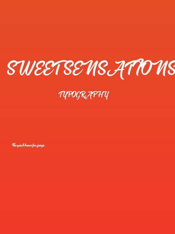 Sweet Sensations Personal Use Poster
