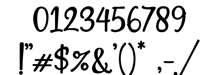 Sweet Shine Font OTHER CHARS