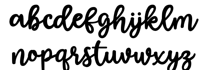 Sweet Shine Font LOWERCASE