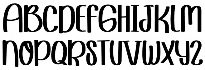 Sweet Signature Schriftart Groß