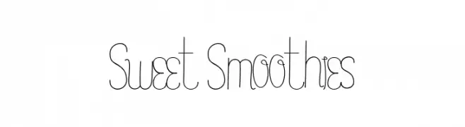 Sweet Smoothies  Скачать бесплатные шрифты