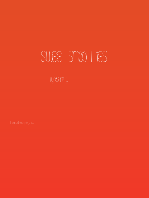 Sweet Smoothies Poster