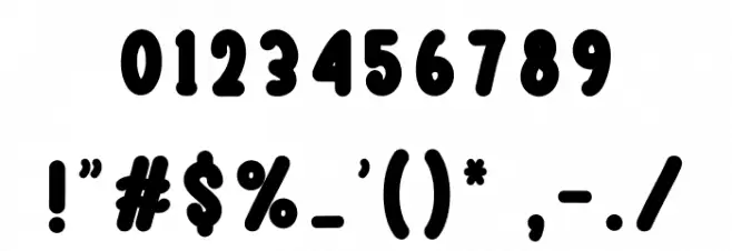 Sweet Snacks Font OTHER CHARS