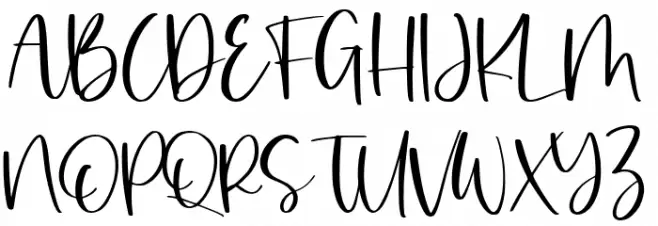Sweet Sophie Schriftart Groß