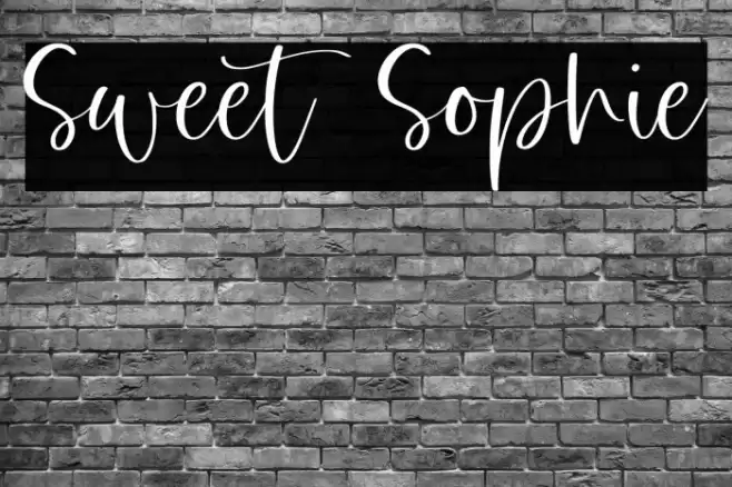 Sweet Sophie Font examples