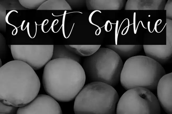 Sweet Sophie Font examples