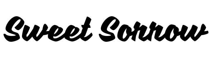 Sweet Sorrow  Frei Schriftart Herunterladen
