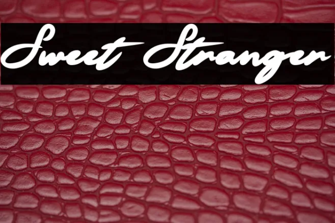 Sweet Stranger Example 2