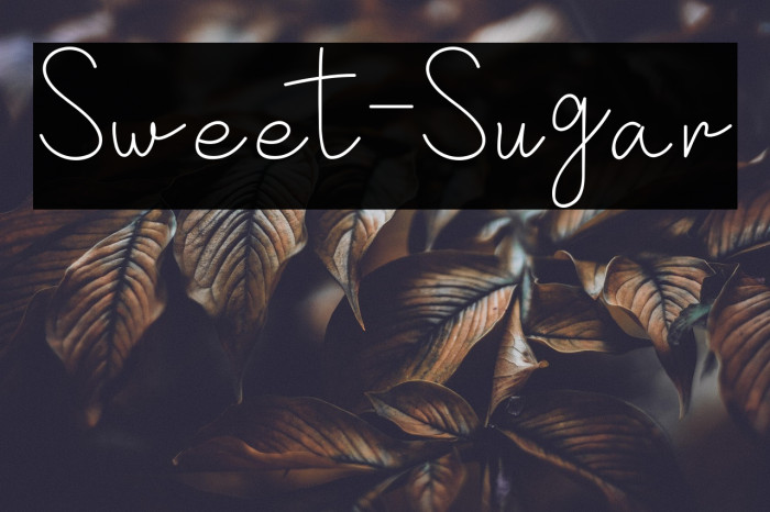 Sweet-Sugar Example 2