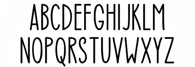 Sweet Summer フォント 大文字