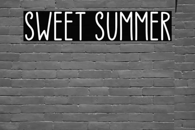 Sweet Summer Font examples