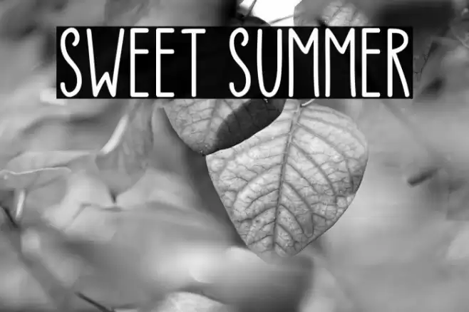 Sweet Summer Font examples