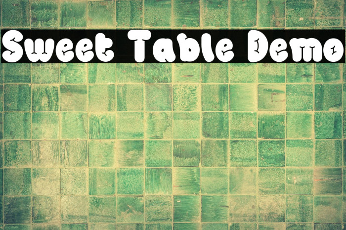 Sweet Table Demo Example 1