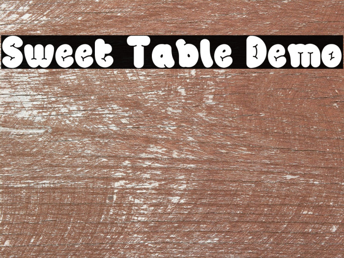 Sweet Table Demo Example 3