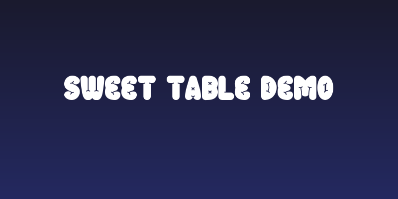 Sweet Table Demo Social Header