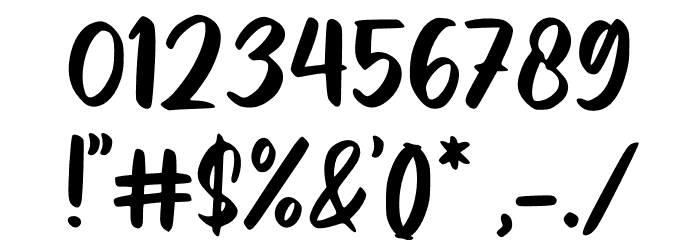 Sweet Talk Font OTHER CHARS