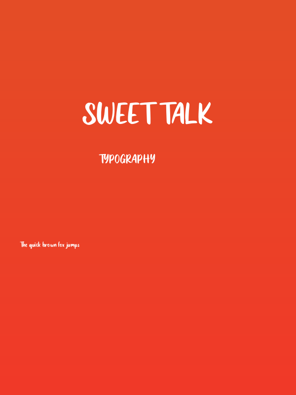 Sweet Talk Poster