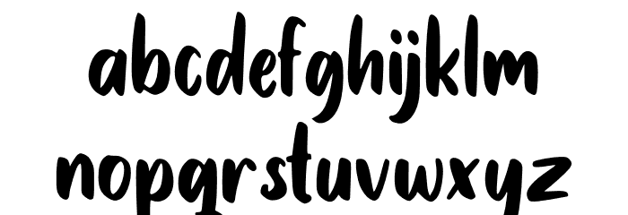 Sweet Talk Font LOWERCASE