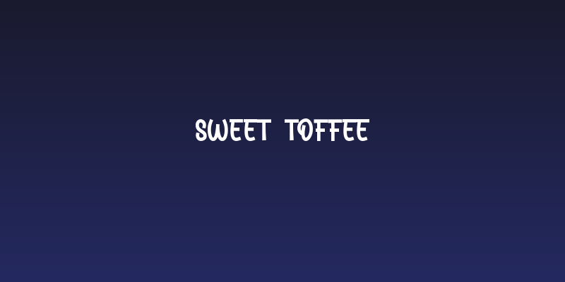 Sweet Toffee Social Header