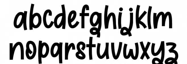 Sweet Toffee 字体 小写