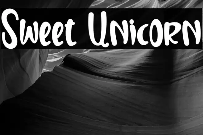 Sweet Unicorn Font examples