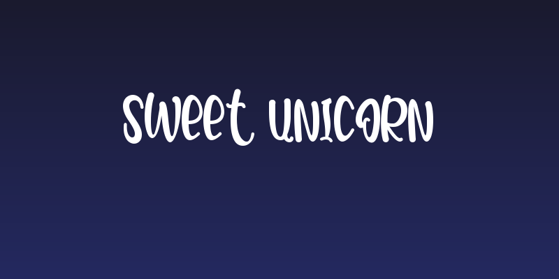 Sweet Unicorn Social Header