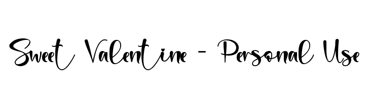 Sweet Valentine - Personal Use  font caratteri gratis