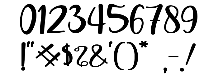 Sweet Valentine - Personal Use Font OTHER CHARS