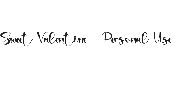 Sweet Valentine - Personal Use Logo