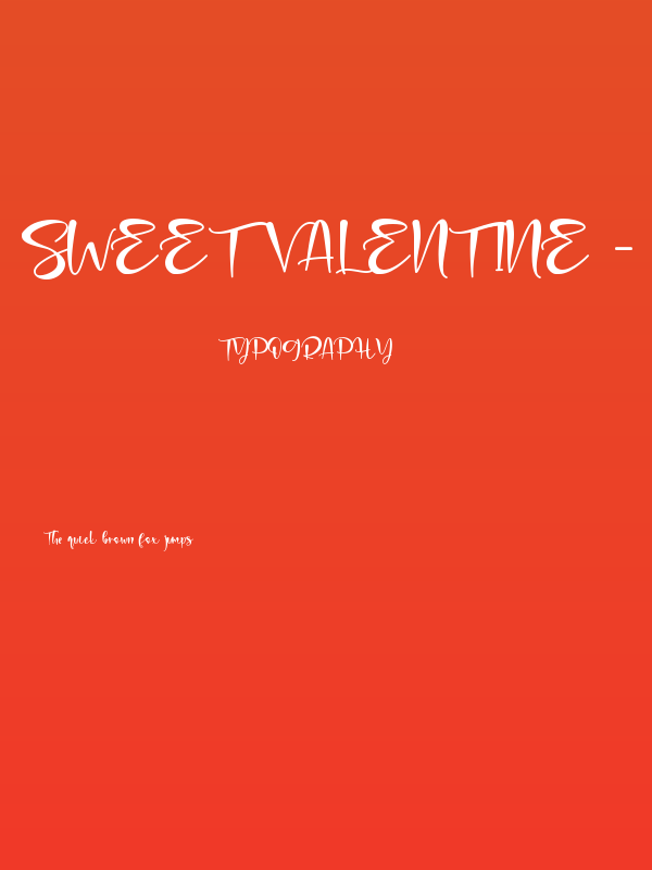 Sweet Valentine - Personal Use Poster