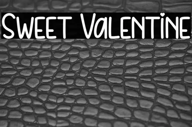 Sweet Valentine Font examples