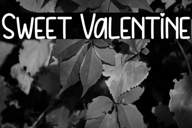 Sweet Valentine Font examples