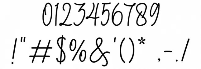 Sweet Valentines Font OTHER CHARS