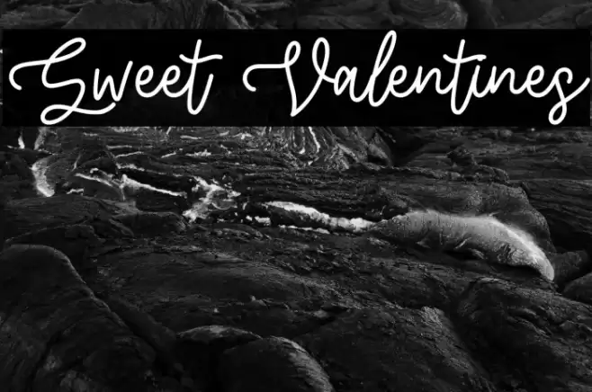Sweet Valentines Font examples