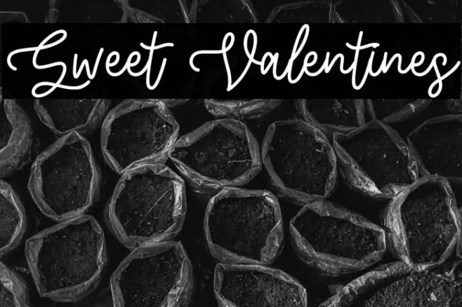 Sweet Valentines Font examples