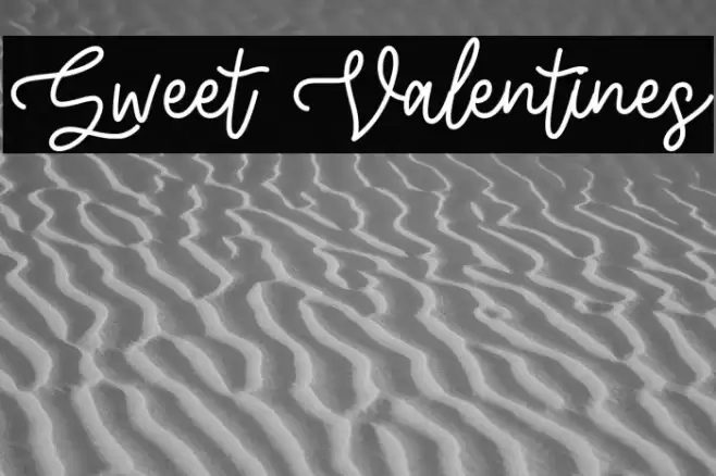 Sweet Valentines Font examples