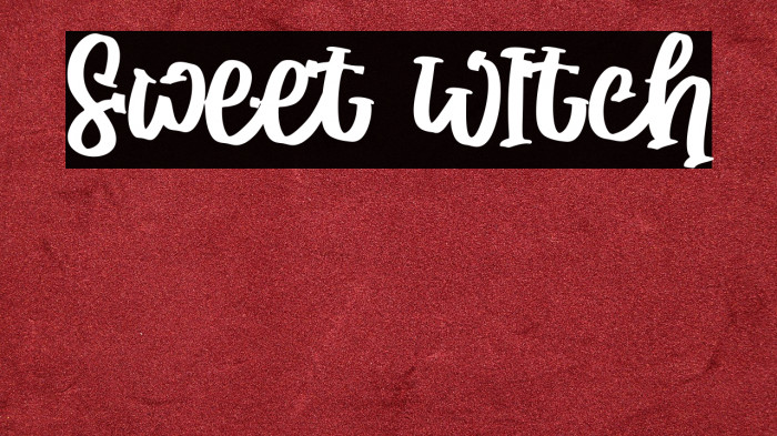Sweet WItch Example 1