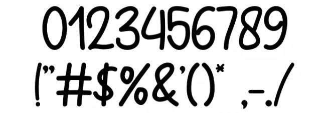 Sweet Watermelon Font OTHER CHARS