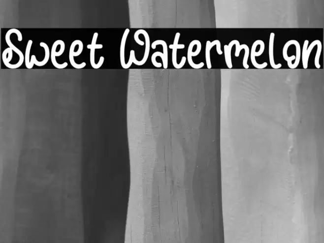 Sweet Watermelon Font examples