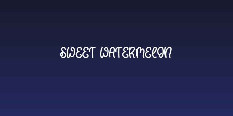 Sweet Watermelon Social Header