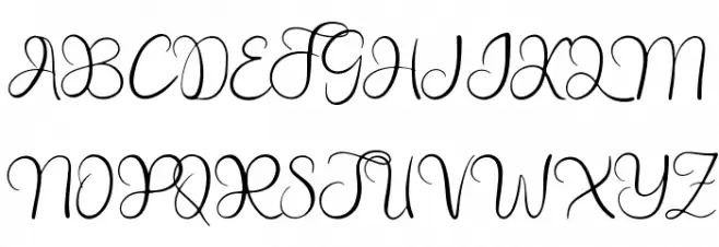 Sweet Wedding Font Litere mari