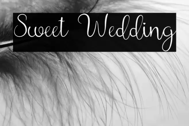 Sweet Wedding Font examples
