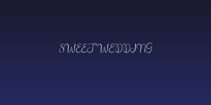 Sweet Wedding Social Header