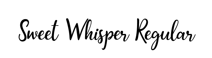 Sweet Whisper Regular  Frei Schriftart Herunterladen