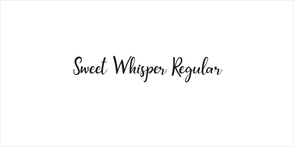 Sweet Whisper Regular Logo