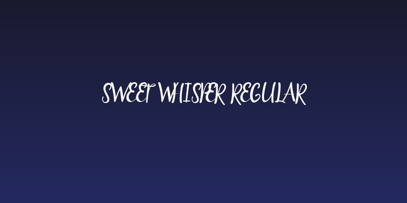 Sweet Whisper Regular Social Header
