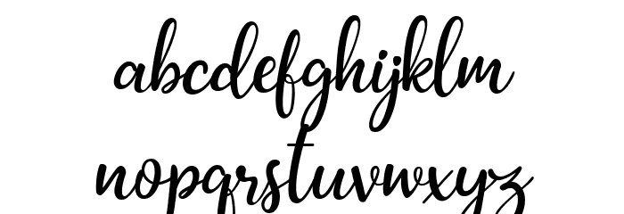 Sweet Whisper Regular Font LOWERCASE